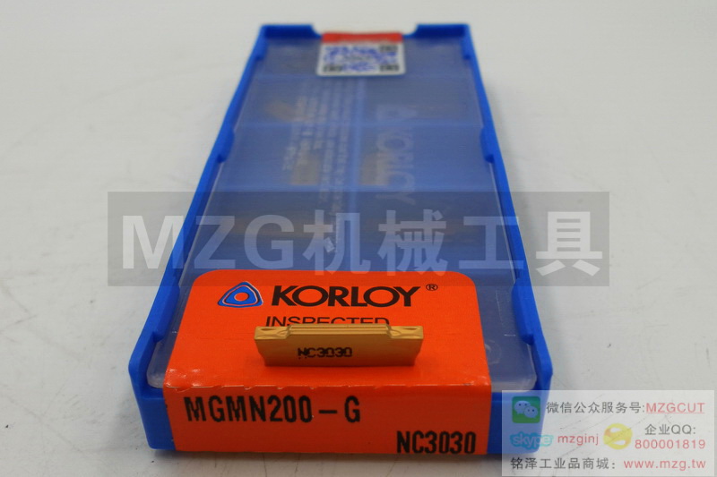 韩国原装KORLOY切槽切断刀片MGMN150-G NC3030A 图片价格